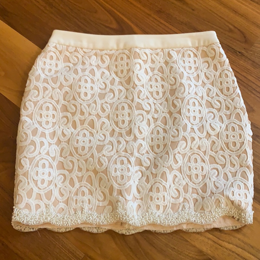 White skirt